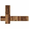 vidaXL Tv-meubelset Wandgemonteerd 5 pcs Oud Hout Bewerkt hout