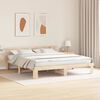 vidaXL Bedframe met hoofdeinde Naturel 180 x 200 cm Massief grenenhout