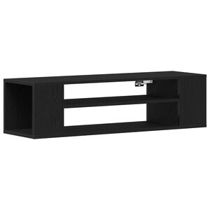 vidaXL TV-kast Zwart Eiken 100 x 30 x 26,5 cm Bewerkt hout