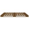 vidaXL Palletbed massief grenenhout honingbruin 140x190 cm