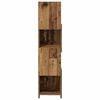 vidaXL Hoekkast Oudhout 25,5x25x102cm Bewerkt hout