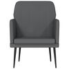 vidaXL Fauteuil 61x78x80 cm kunstleer grijs