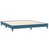 vidaXL Boxspring zonder matras fluweel donkerblauw 200x210 cm