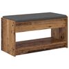 vidaXL Halbank Oudhout 83 x 38 x 45 cm Ge&iuml;ndustrialiseerd hout en stof