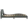 vidaXL Bedframe "Dover" stof donkergrijs 140x200 cm