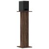 vidaXL Speakerstandaards 2 st 30x30x95 cm bewerkt hout bruin eiken