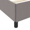 vidaXL Boxspringbed Taupe 100 x 200 cm Stof