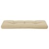 vidaXL Palletkussen 120x40x12 cm stof beige