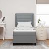 vidaXL Boxspring bed met matras Lichtgrijs 90 x 200 cm Stof