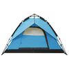 vidaXL Tent pop-up 2-3 persoons 240x210x140 cm blauw