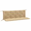 vidaXL Tuinbankkussens 2 st 150x50x7 cm stof gem&ecirc;leerd beige