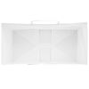 vidaXL Papieren zakjes 250 st met hengsels 21x11x31 cm wit