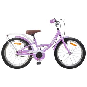 vidaXL Kinderfiets 18 Inch voor 5-7 jaar Paars