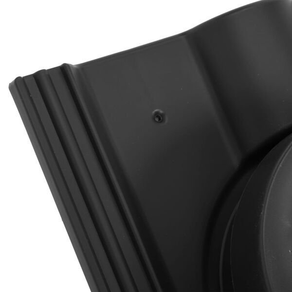 vidaXL Solardoorvoer voor Frankfurt dakpan zwart