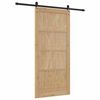 vidaXL Schuifdeur ORKDAL Bruin 93 x 202 cm Massief grenenhout