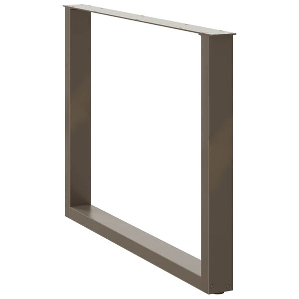 vidaXL Eettafelpoten 2 st U-vormig 100x(72-73) cm staal naturel