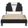 vidaXL Bedframe "Viana" met LED zonder matras zwart en wit 90x190 cm