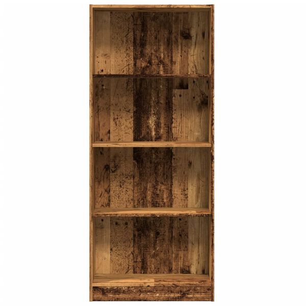 vidaXL Boekenkast 60x24x143 cm bewerkt hout oud houtkleurig