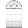 vidaXL Wandspiegel boog 60x100 cm ijzer zwart