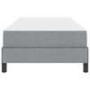 vidaXL Boxspringbed met matras Lichtgrijs 90 x 200 cm Stof