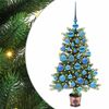 vidaXL Kerstboom met 150 LED met standaard Groen 90 cm PE