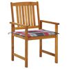 vidaXL Tuinstoelen 8 st met kussens massief acaciahout