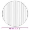 vidaXL Vloerkleed rond 60 cm bamboe bruin
