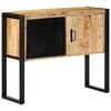 vidaXL Wandkast 90x35x75 cm massief ruw mangohout