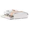 vidaXL Bedframe zonder matras massief grenenhout wit 150x200 cm
