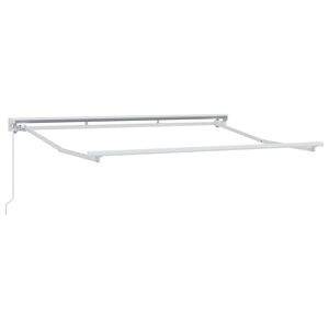 vidaXL Handmatige Luifel Frame 3 x 2 m Wit Gepoedercoat aluminium