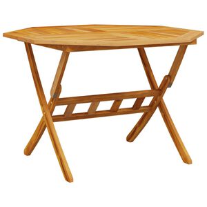 vidaXL Tuintafel inklapbaar &Oslash;110x75 cm massief acaciahout