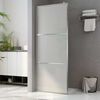 vidaXL Inloopdouchewand mat 90x195 cm ESG-glas