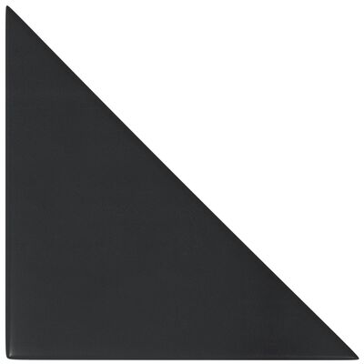 vidaXL Wandpanelen 12 st 0,54 m² 30x30 cm kunstleer zwart