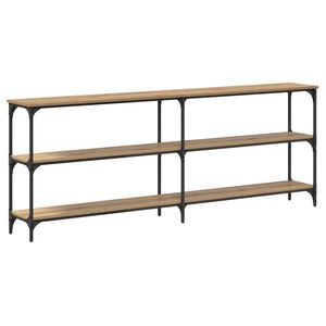 vidaXL Wandtafel artisanaal eikenkleurig 200 x 29 x 75 cm