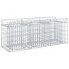vidaXL Gabion Verhoogd Bed Zilver 150 x 50 x 60 cm
