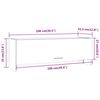 vidaXL Kledingkast 100x32,5x35 cm bewerkt hout gerookt eikenkleurig