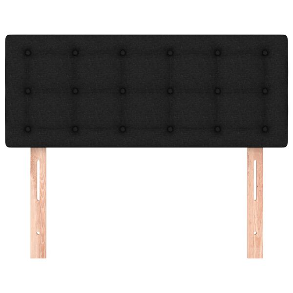 vidaXL Hoofdbord 90x5x78/88 cm stof zwart