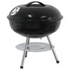 vidaXL Houtskool Grill Zwart 36,5 x 36,5 x 40 cm