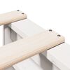 vidaXL Bed met boekenkast zonder matras grenenhout wit 75x190 cm