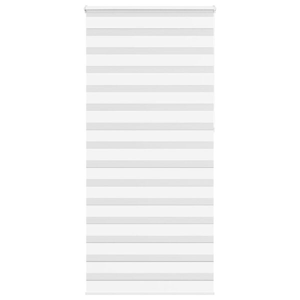 vidaXL Zebra rolgordijn 115x230 cm stofbreedte 110,9cm polyester wit