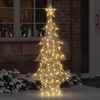 vidaXL Kerstboom met 160 LED Warmwit 151 cm PET