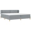 vidaXL Boxspringbed met matras Lichtgrijs 200 x 200 cm Stof