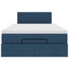 vidaXL Ottoman bed met matras 120x190 cm stof blauw
