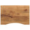 vidaXL Bureaublad met ronding 90x50x2,5 cm massief ruw mangohout