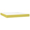 vidaXL Boxspring met matras en LED stof groen 180x200 cm