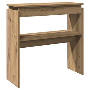 vidaXL Wandtafel 80x30x80 cm bewerkt hout artisanaal eikenkleurig
