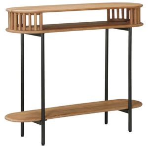 vidaXL Handgemaakte Eindtafel Teakbruin 90 x 30 x 75 cm