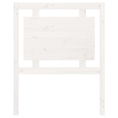 vidaXL Hoofdbord 80,5x4x100 cm massief grenenhout wit