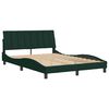 vidaXL Bedframe zonder matras "Hanko" 140x200 cm fluweel donkergroen