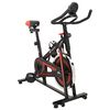 vidaXL Spinbike Vexor Sport 120 kg Zwart en Rood 46 x 105 x 115 cm